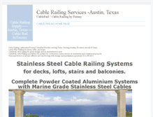 Tablet Screenshot of cablerailsupply.com